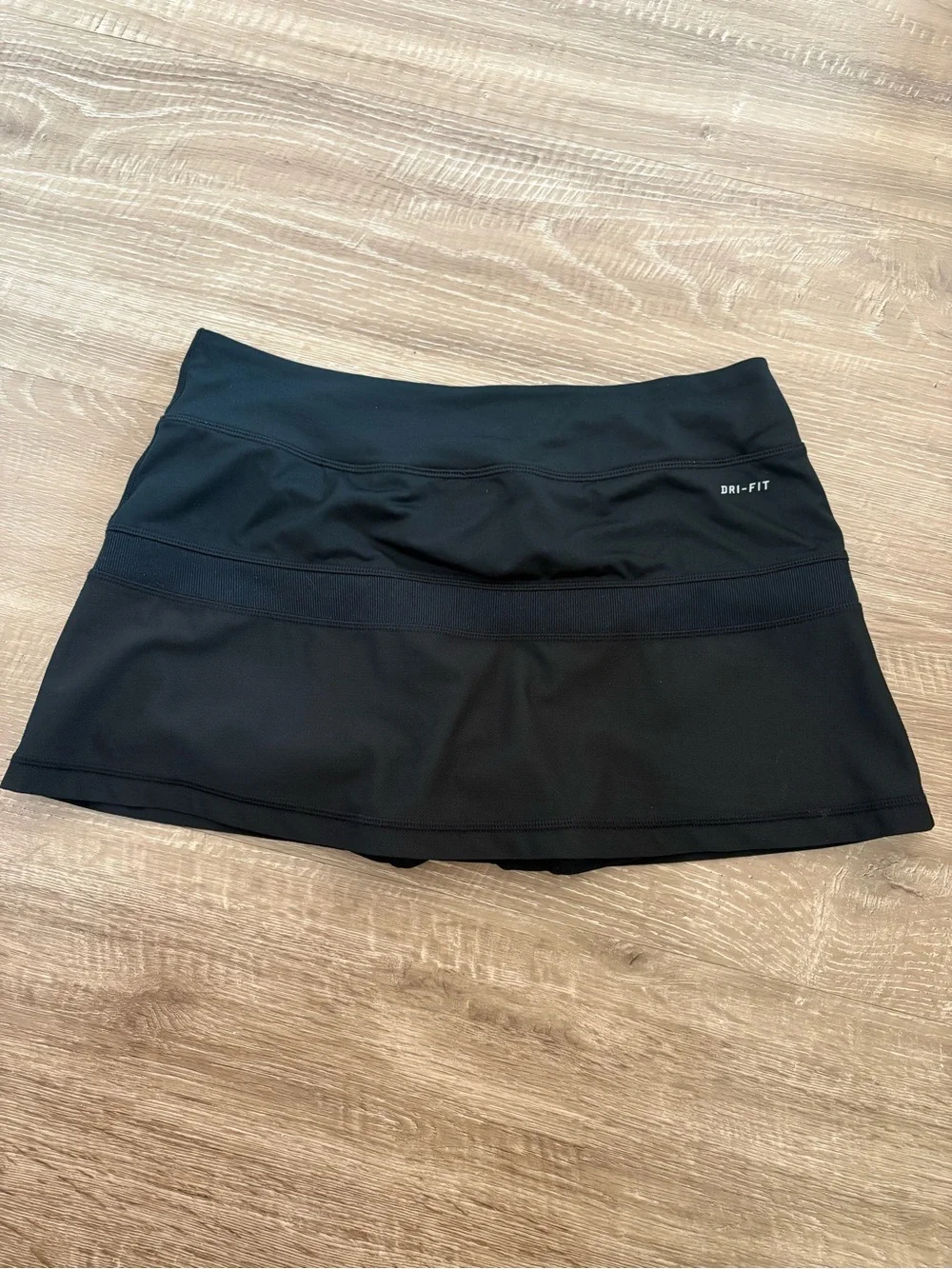 Nike Black Mini Skort with White Swoosh